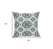 Gray Aztec Design Throw Pillow