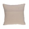 Beige Geometric Throw Pillow