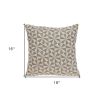 Pale Brown Pinwheels Throw Pillow