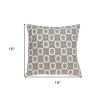 Neutral Grey Mosaic Throw Pillow