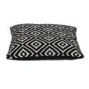 16" Ebony And Ivory Diamonds Throw Pillow