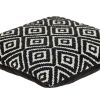 16" Ebony And Ivory Diamonds Throw Pillow