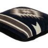 Navy And Brown Aztec Throw Pillow