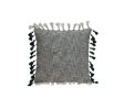 20" X 20" Slate And Grey Abstract 100% Cotton Throw Pillow