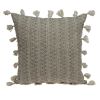 Neutral Sand Woven Throw Pillow