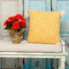 Daffodil Yellow Throw Pillow