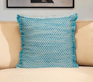 Aqua Blue Throw Pillow