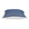 Chambray Blue And White Throw Pillow