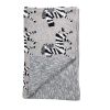 Grey Lots Of Zebras Woven Knitted Baby Blanket