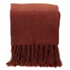 Orange Ombre Handloom Throw Blanket