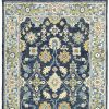 8' X 10' Navy And Blue Bohemian Rug