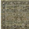 5' X 8' Green And Brown Floral Area Rug