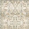 8' X 10' Beige And Ivory Medallion Area Rug