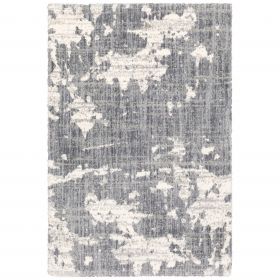 5' X 8' Grey And Ivory Grey Matter Area Rug