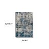 8' X 10' Grey And Blue Grey Skies Area Rug