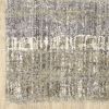 4' X 6' Grey And Ivory Abstract Lines Area Rug