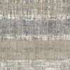 7' X 9' Grey And Ivory Abstract Lines Area Rug