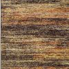 5' X 8' Gold And Slate Abstract Area Rug