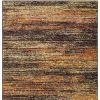 6' X 9' Gold And Slate Abstract Indoor Area Rug