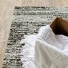 2' X 8' Ash And Slate Abstract Runner Rug