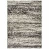 3' X 5' Ash And Slate Abstract Area Rug