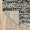 3' X 5' Ash And Slate Abstract Area Rug