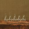 Quintuplet Set Of Five Joined Glass Vases