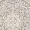 9' X 12' Ivory Grey Distresed Oversize Medallion Indoor Area Rug