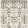 5' X 8' Ivory Gray Abstract Ikat Indoor Area Rug