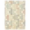 5' X 7' Ivory Multi Neutral Tone Scratch Indoor Area Rug