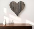 18" Weathered Gray Reclaimed Wood Heart Wall Decor