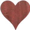 18" Rustic Red Reclaimed Wood Heart Wall Decor