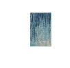 2' X 3' Blue and Ivory Abstract Power Loom Area Rug