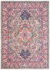 5' X 7' Pink And Gray Power Loom Area Rug