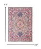 5' X 7' Pink And Gray Power Loom Area Rug