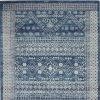 4' X 6' Navy Blue Power Loom Area Rug