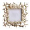 Mediterranean Style 3x4 Resin Coral Picture Frame Ocean Baby Nursery Decor Photo Frame,Golden