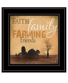 "Farming" by Marla Rae, Ready to Hang Framed Print, Black Frame