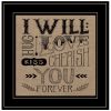 "Forever" by Deb Strain, Ready to Hang Framed Print, Black Frame