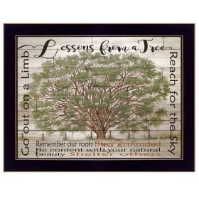 "Lessons from a Tree" by Cindy Jacobs, Ready to Hang Framed Print, Black Frame