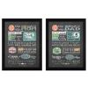 "Reminders from Mom and Dad Collection" 2-Piece Vignette By Tonya Crawford, Printed Wall Art, Ready To Hang Framed Poster, Black Frame