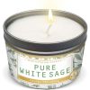 Manifestation Candles Pure White Sage Smudge Candle for House Energy Cleansing