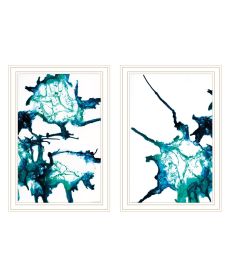 Trendy Decor 4U "Abstract Ocean Living" Framed Wall Art for Living Room, Wall Art Print for Home Decor, Bedroom Wall Art by Kamdon Kreations