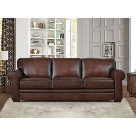 Brookfield Top Grain Leather Sofa Couch