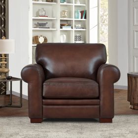 Brookfield Top Grain Leather Chair