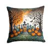 Papel Picado Skeletons Spooky Halloween Throw Pillow Machine Washable, Pillow for Couch, Bed, Patio