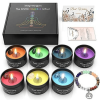 Chakra Candles w/Premium Crystal and Healing Stones Luxury Meditation Scented Candles Gift Set