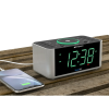 Emerson Alarm Clock Radio and Wireless Charger with Bluetooth, Compatible with iPhone XS Max/XR/XS/X/8/Plus, 10W Galaxy S10/Plus/S10E/S9