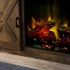 Bridgevine Home Farmhouse 66 inch Electric Fireplace TV Stand for TVs up to 80 inches