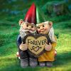 1pc Garden Gnome Couple Statue, Resin Couple In Love Gnome Ornamen, Statue For Micro Landscape Flowerpot Lawn Yard Garden Fish Tank Bonsai Decoration